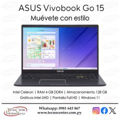 Notebook Asus Vivobook Go 15 Intel Celeron